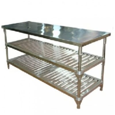 Bàn Inox Chế Biến 3 Tầng