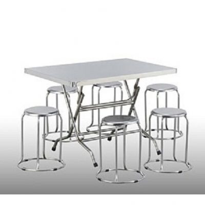 Bộ bàn ăn inox 6 ghế