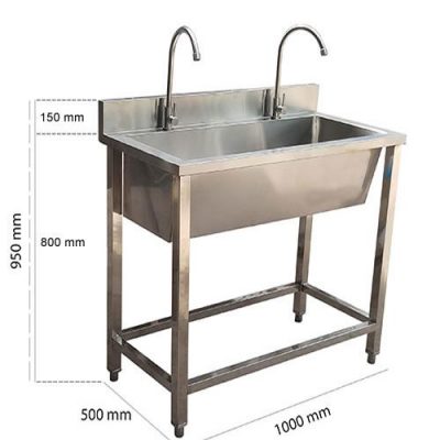 Chậu rửa tay inox 1000×500 mm