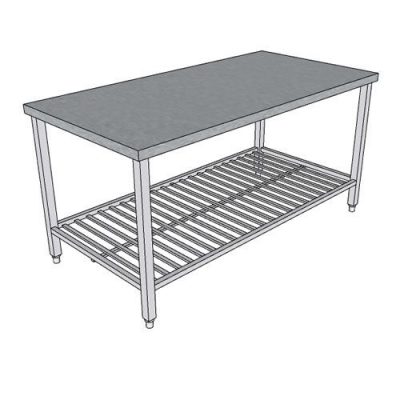 Bàn chặt inox 1400×700 mm (Có lót gỗ)