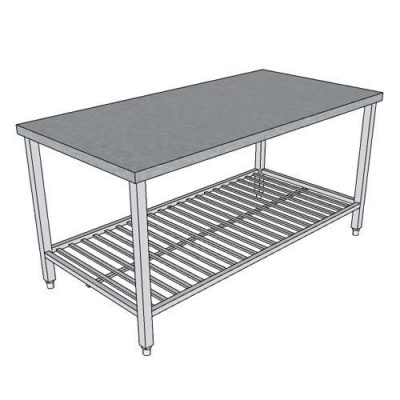 Bàn chặt inox 1600×800 mm (Có lót gỗ)