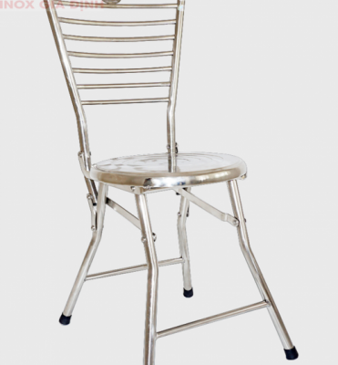 Ghế xếp inox tựa lưng
